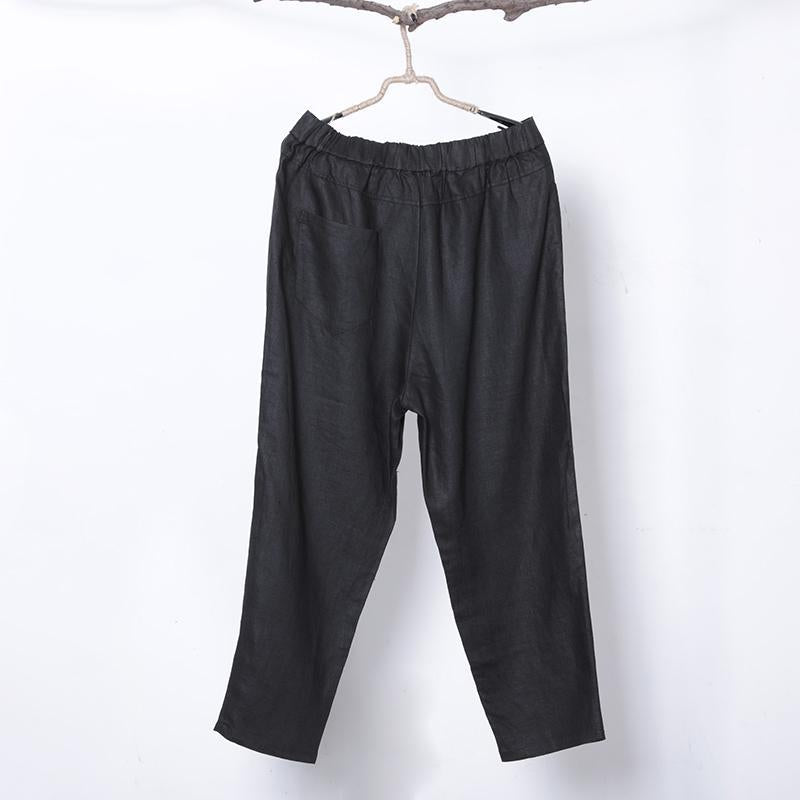 Women Spring Casual Solid Harem Pants Ankle Length Pants