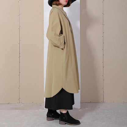 Women Spring Casual Solid Long Sleeve Shirt