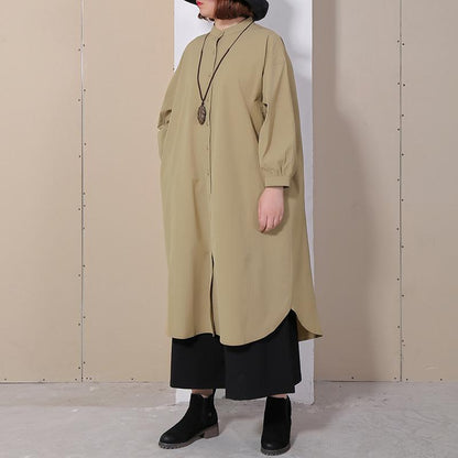 Women Spring Casual Solid Long Sleeve Shirt