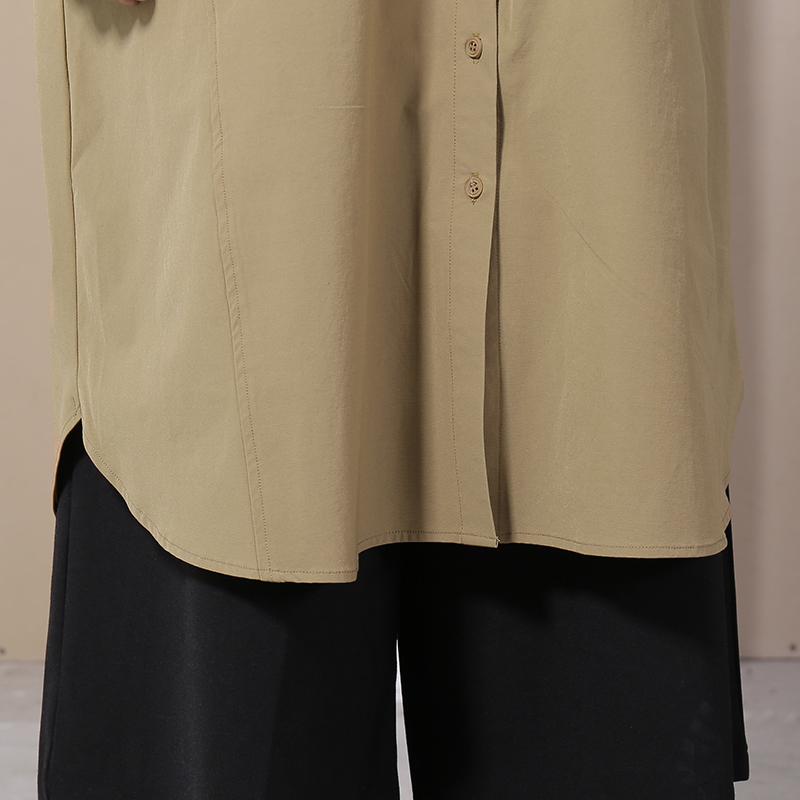 Women Spring Casual Solid Long Sleeve Shirt