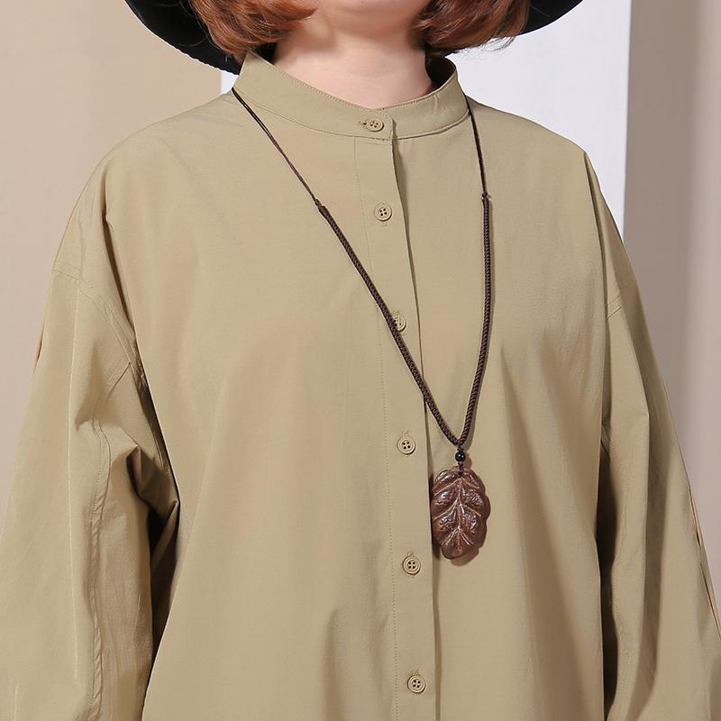 Women Spring Casual Solid Long Sleeve Shirt