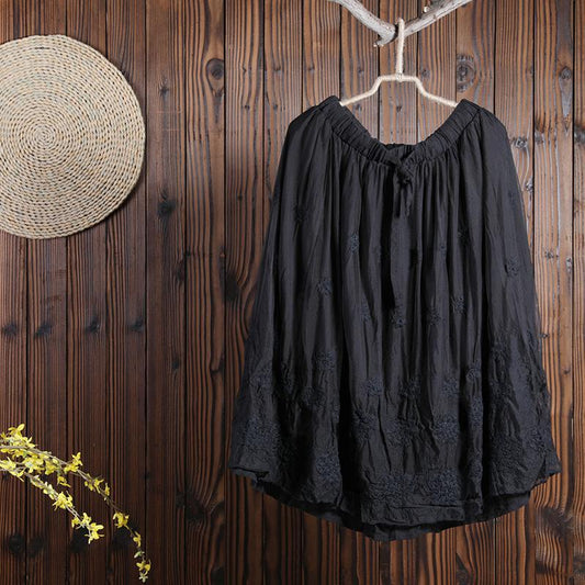 Women Spring Casual Solid Loose Skirt