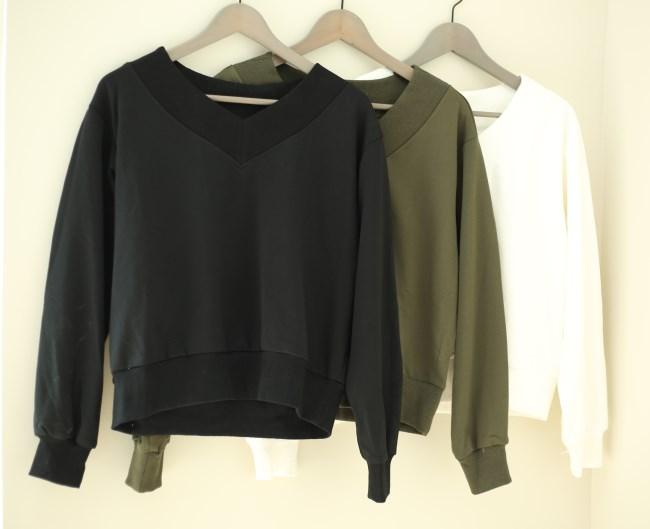 Women Spring Casual Solid Pullover Long Sleeve Sweatshirt