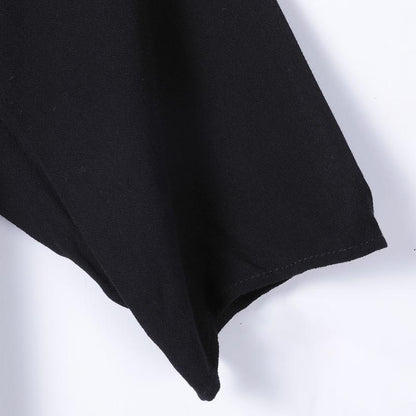 Women Spring Casual Solid Pullover Loose Short Sleeve Dress