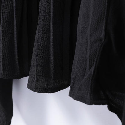 Women Spring Casual Solid Pullover Loose Short Sleeve Dress
