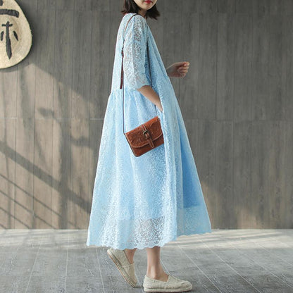 Women Spring Embroidery Vintage Loose Two Piece Set