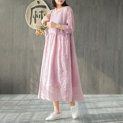 Women Spring Embroidery Vintage Loose Two Piece Set