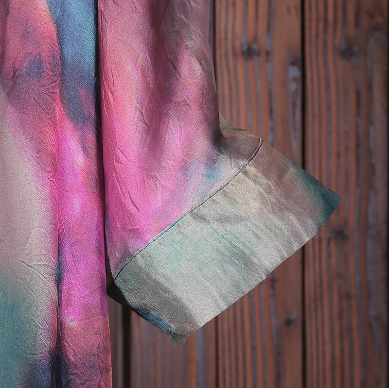 Women Spring Floral Print Chiffon Dress