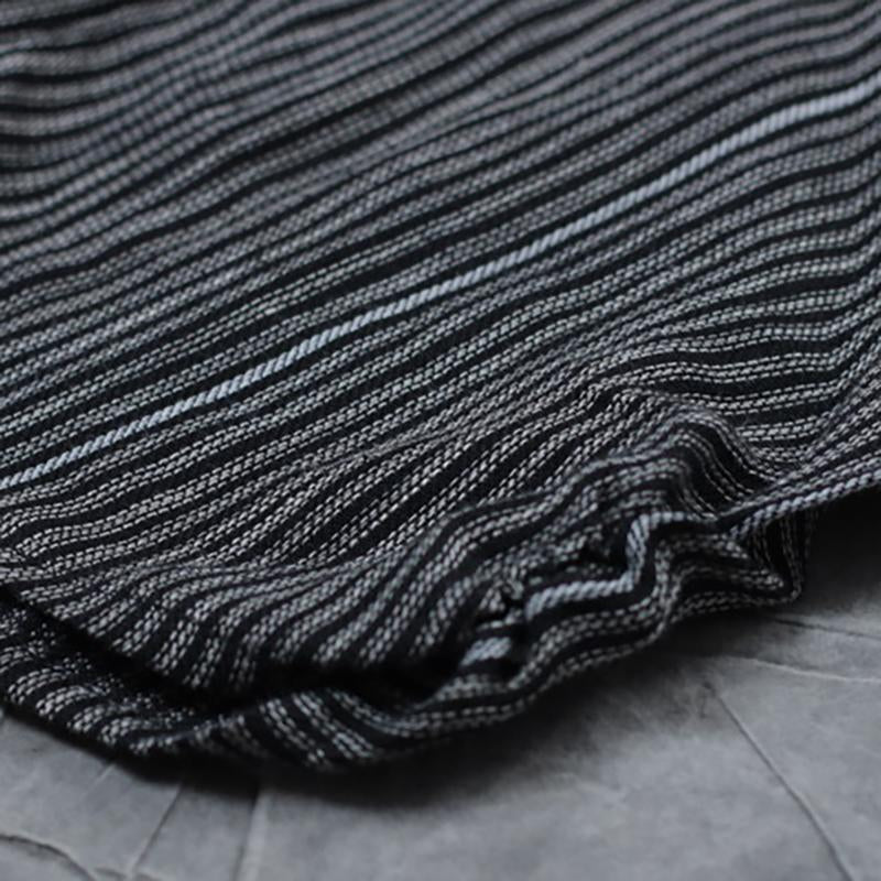 Women Spring Irregular Casual Striped Loose Pants