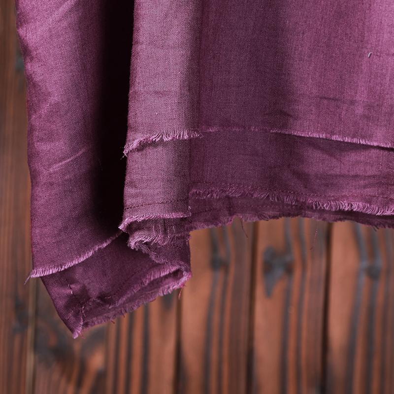 Women Spring Linen Solid Two Layer Shirt