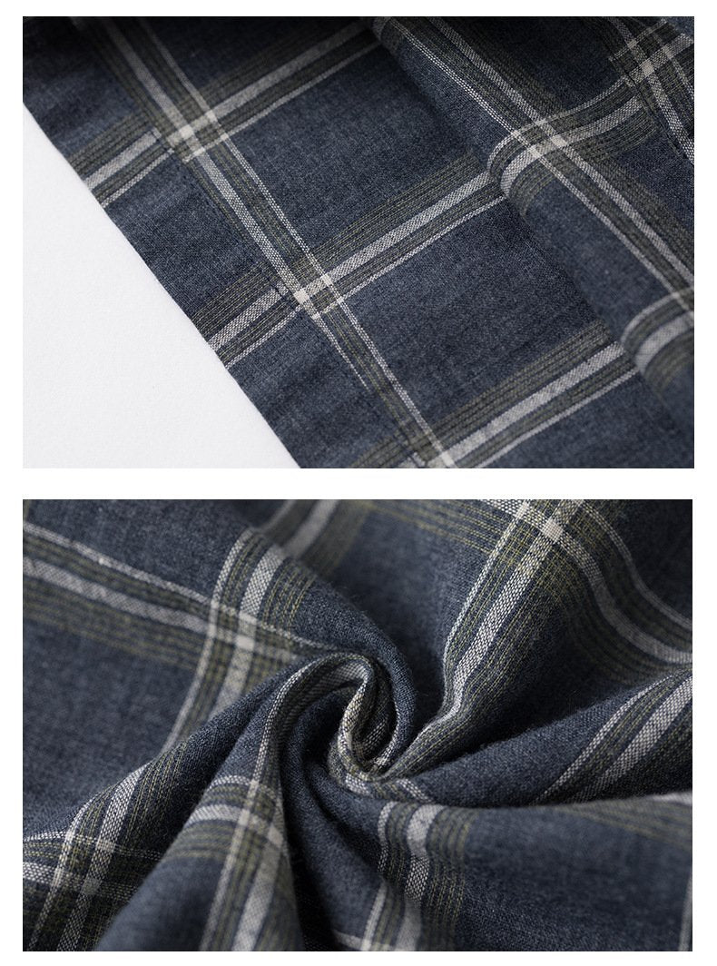 Women Spring Plaid Loose Casual Jumpsuit