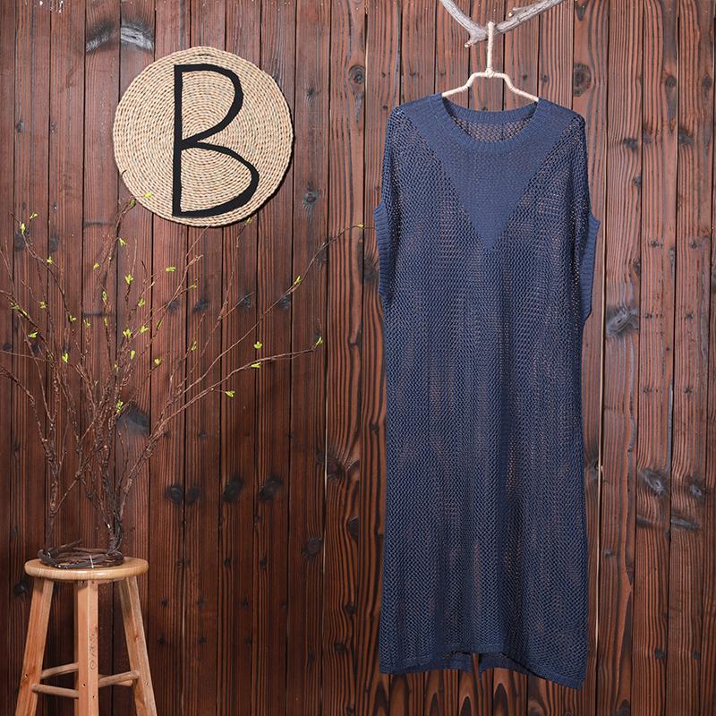 Women Spring Solid Split Loose Knitting Shirt