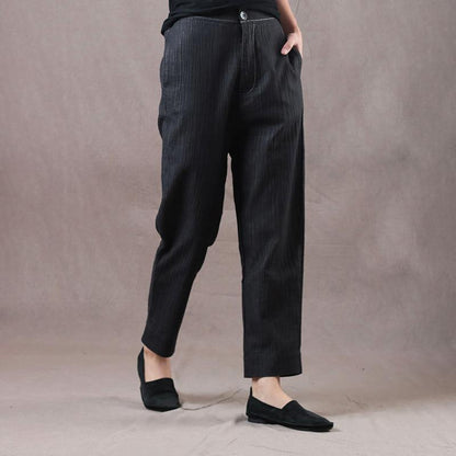 Women Spring Vintage Solid Straight Long Sleeve Cardigan Sets