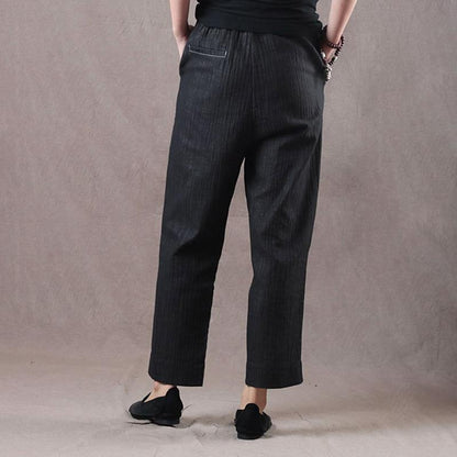 Women Spring Vintage Solid Straight Long Sleeve Cardigan Sets