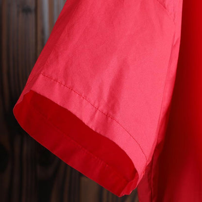 Women Summer Casual Other Mid-Calf Pullover Loose Short Sleeve Dress