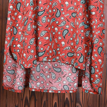 Women Summer Print Split High Low Hem Maxi Dress