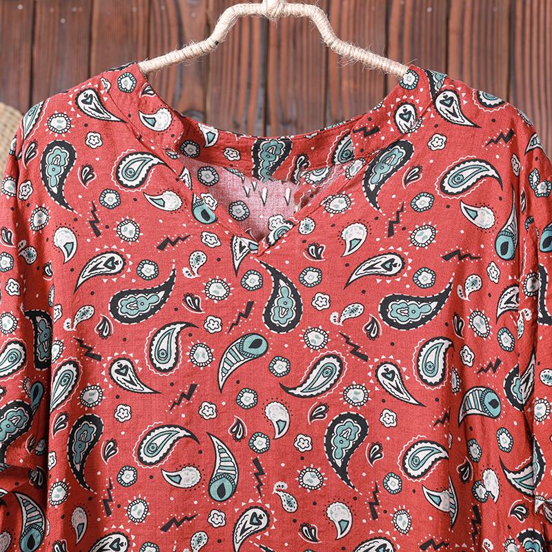 Women Summer Print Split High Low Hem Maxi Dress