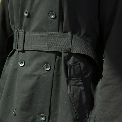 Women Winter Casual Cotton Solid Loose Long Sleeve Trench Coat