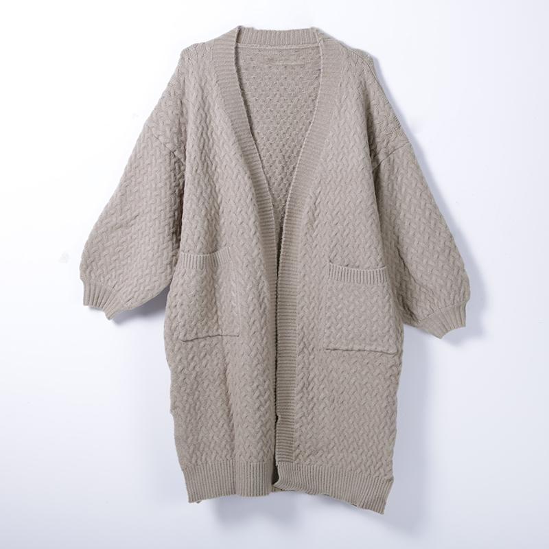 Women Winter Casual Solid Cardigan Long Sleeve Sweater