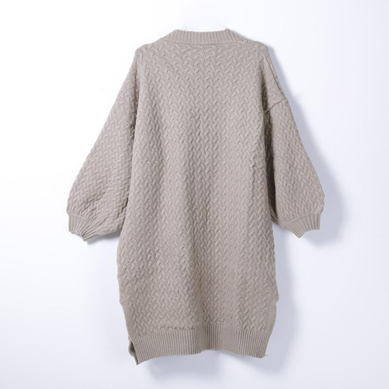 Women Winter Casual Solid Cardigan Long Sleeve Sweater