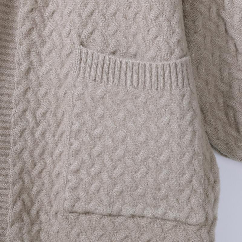 Women Winter Casual Solid Cardigan Long Sleeve Sweater