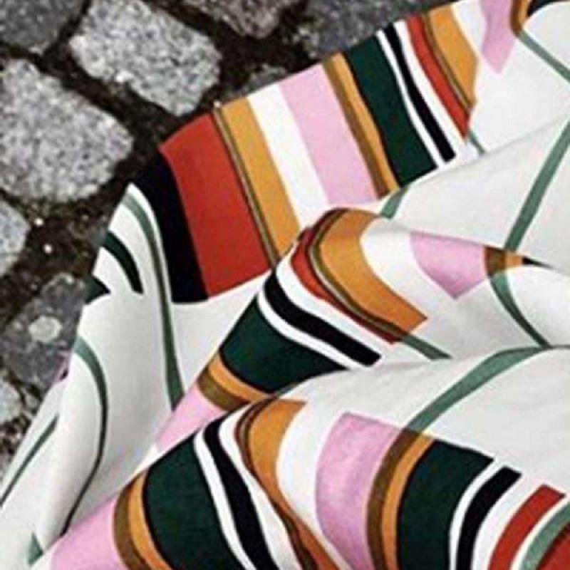 Women Spring Casual Striped Ankle-Length Pullover Loose Dress