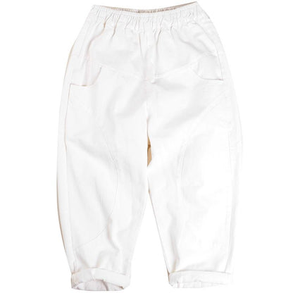 Womens Baggy Washed Plain Casual Harem Pants