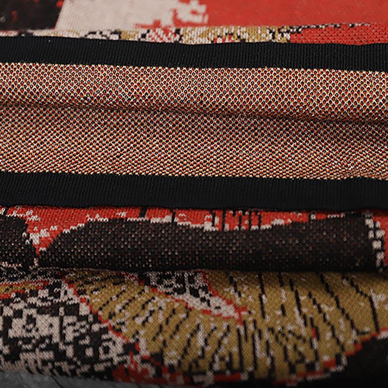 Yarn-dyed Jacquard Loose Knit Dress