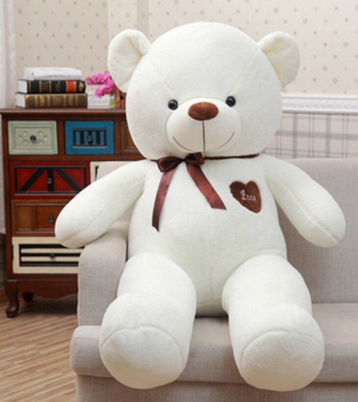 Yesbears Giant Teddy Bear Plush Toys For Girls Ultra-Soft Big Unstuffed Bear Skin Cute Doll Birthday Valentines Day Gift For Kid