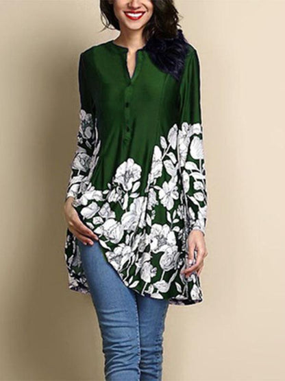 New Printed Long-Sleeve Shirt