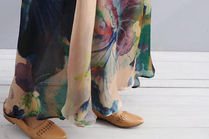 Charming Women Casual Loose Floral Long Sleeve Dress