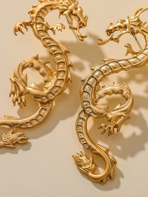 Original Dragon Sculpture Earrings