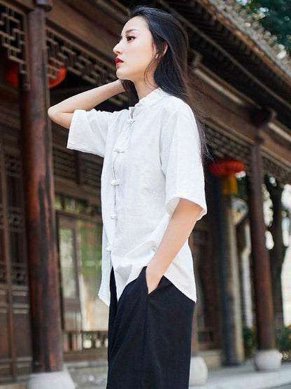 Vintage Forg Solid Short Sleeves Shirt