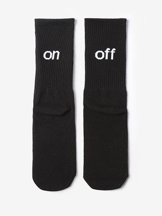 Simple Male Female Socks