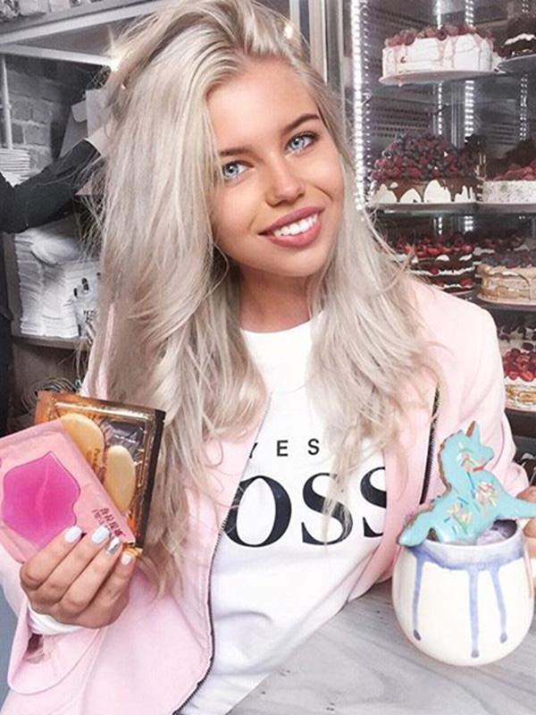 Letter Printed Round-neck Sweatershirt