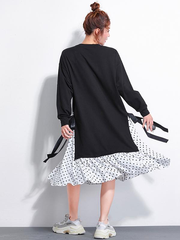 False-two Plus Size Loose Sweet Midi Dresses