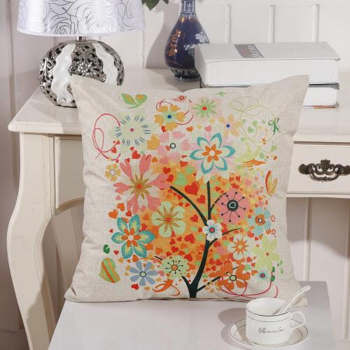 Trees Pattern Square Pillow Case