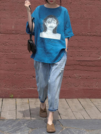 Original Printed Portrait T-Shirt