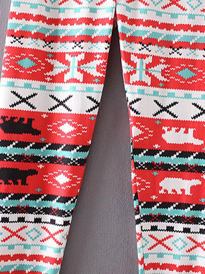 Floral Printed Pants Bottoms