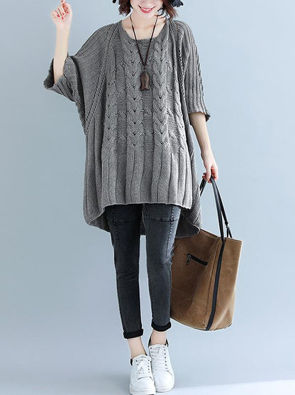 Casual Batwing Knitting Sweater