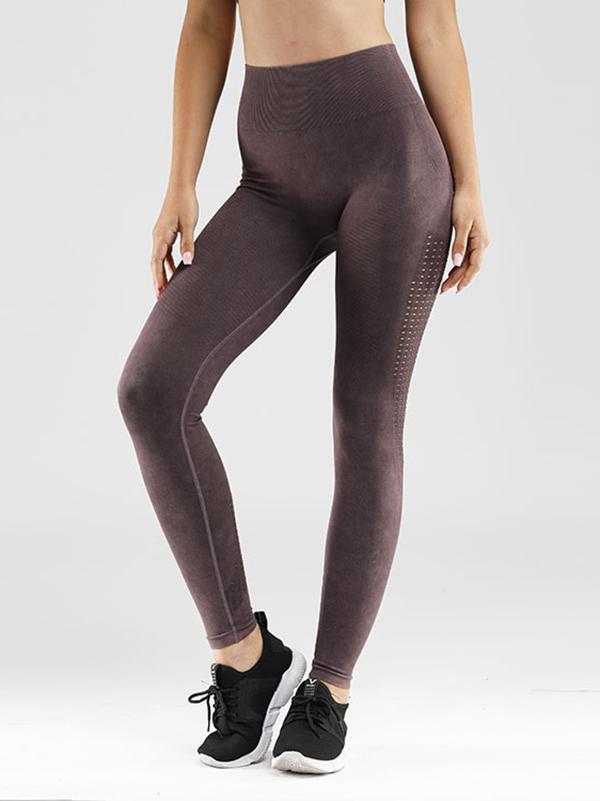 Sexy Quick Dry Solid Hollow Yoga Leggings