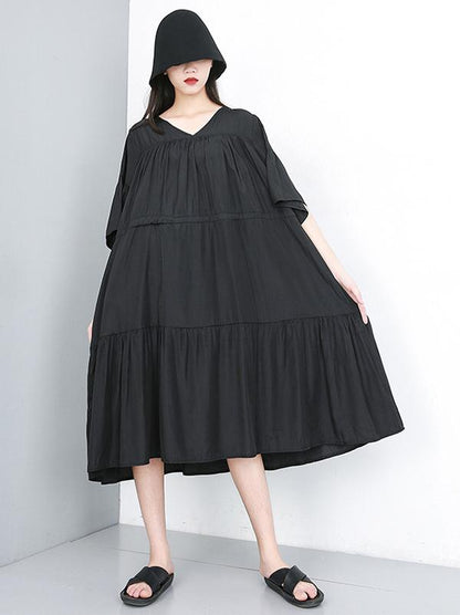 Super Loose A-line Big Hem Long Dress