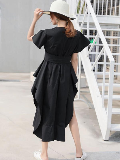 Irregular Split-side Designed Dress