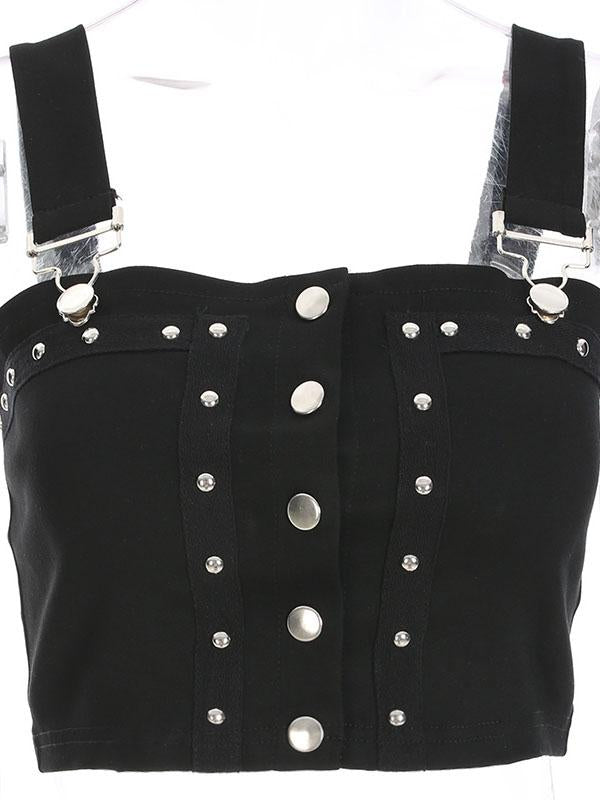 Fashion Sexy Straps Buckle Vest Top