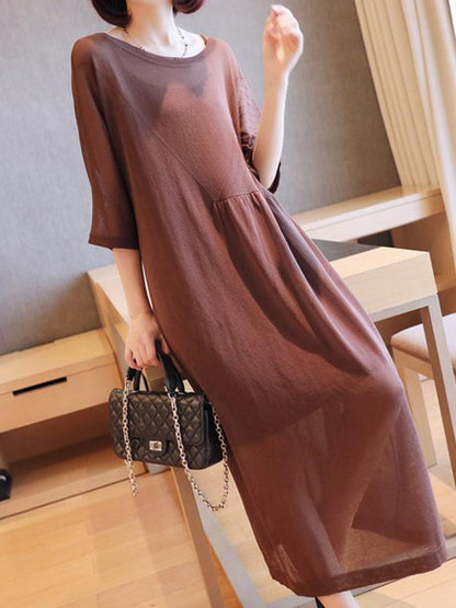 Loose Soft 2-pieces Long Dress