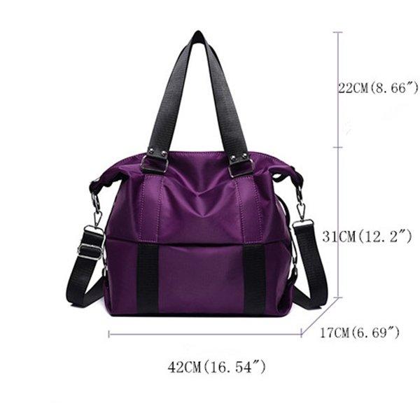 Large Capacity Handbag Tote Light Weight Oxford Shoulder Bag