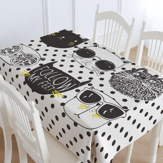 Spot & Rabbit Casual Printed Tablecloth