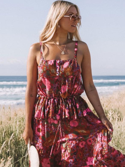 Printed Lace-up Tanks