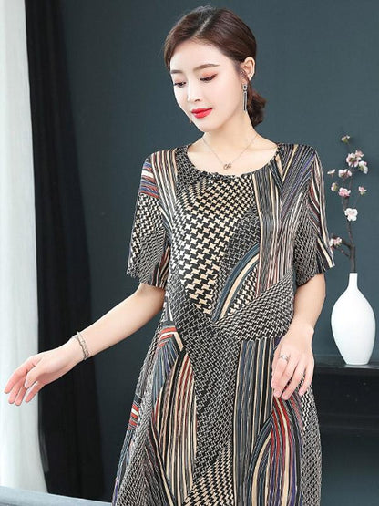 Loose Short Sleeves Dress
