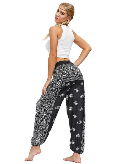Vintage Bohemia Geometric Printed High Waisted Knickerbockers& Yoga Pants